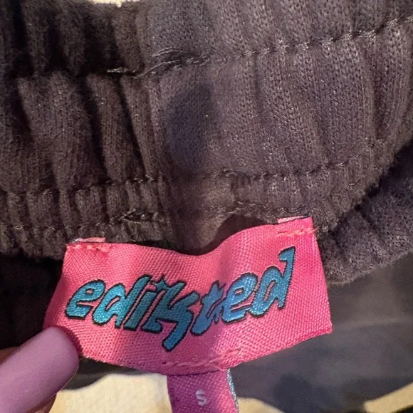 Edikted Black Hoodie & Sweatpants Set with Pink Bow Accents - Picture 3 of 3